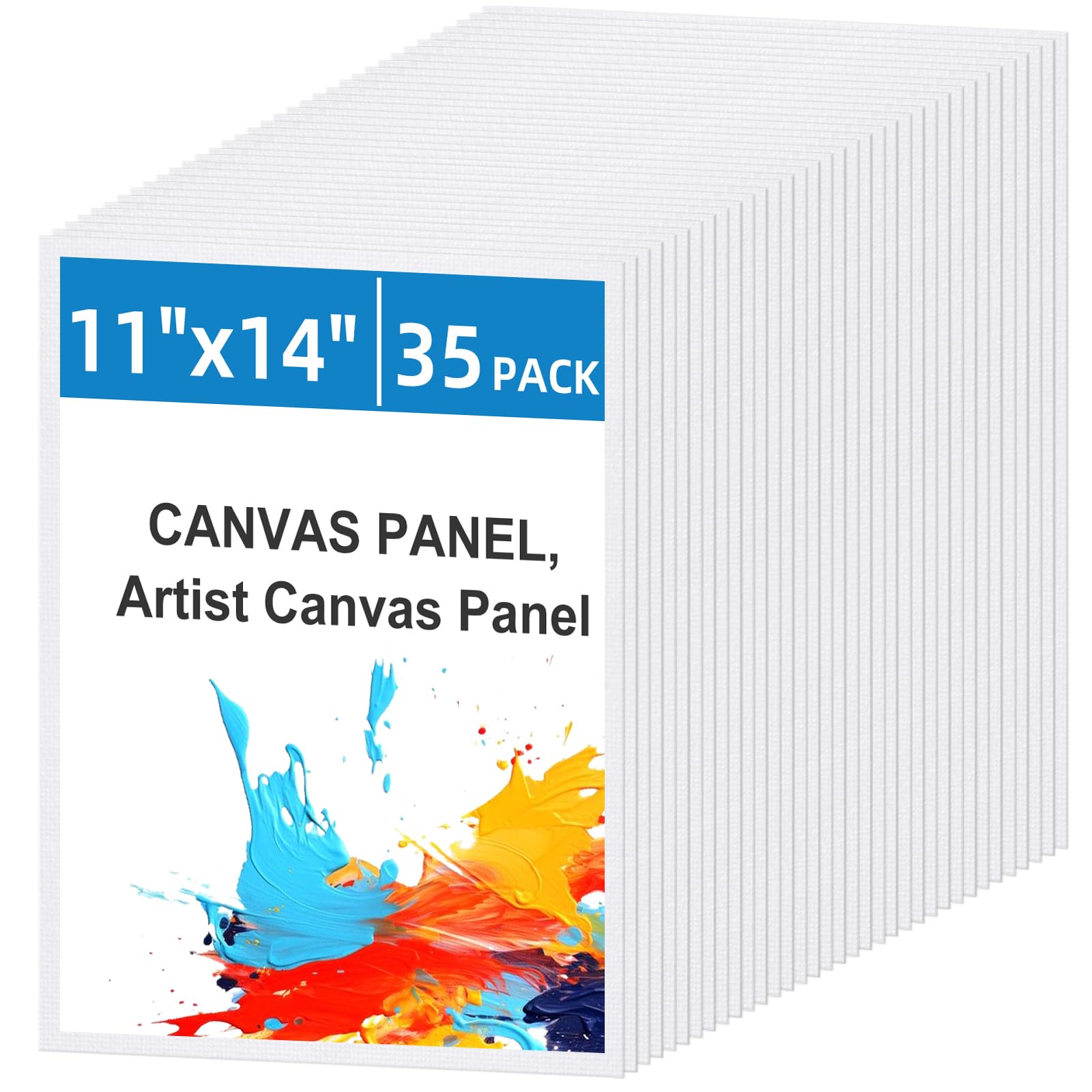 Lienzos para pintar 11x14 pulgadas en pack de 35 tablas preimprimadas para oleo y acrilico