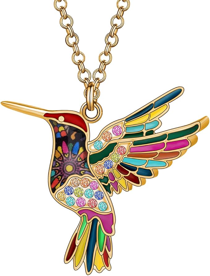Collane con Ciondoli a Forma di Uccello in Acciaio Inossidabile per Donne, Tendenza 2025, Gioielli Boho con Colibrì, Regali di Compleanno  36
