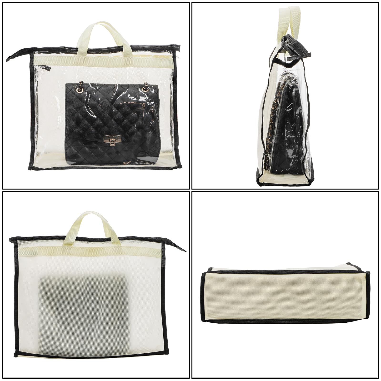 Amazon｜Peohud 透明ハンドバッグ収納オーガナイザー 9個パック