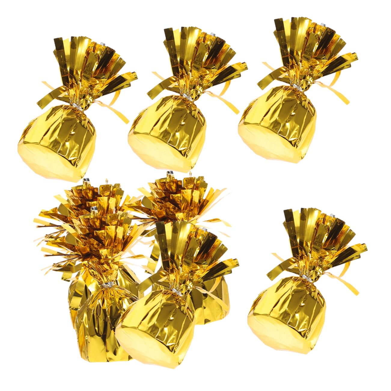 KOMBIUDA 8pièces Poids De Ballon Métalliques or Supports De Ballon Pour Décorations De Fête Anniversaire Halloween Et De De Table Élégants Et Stables