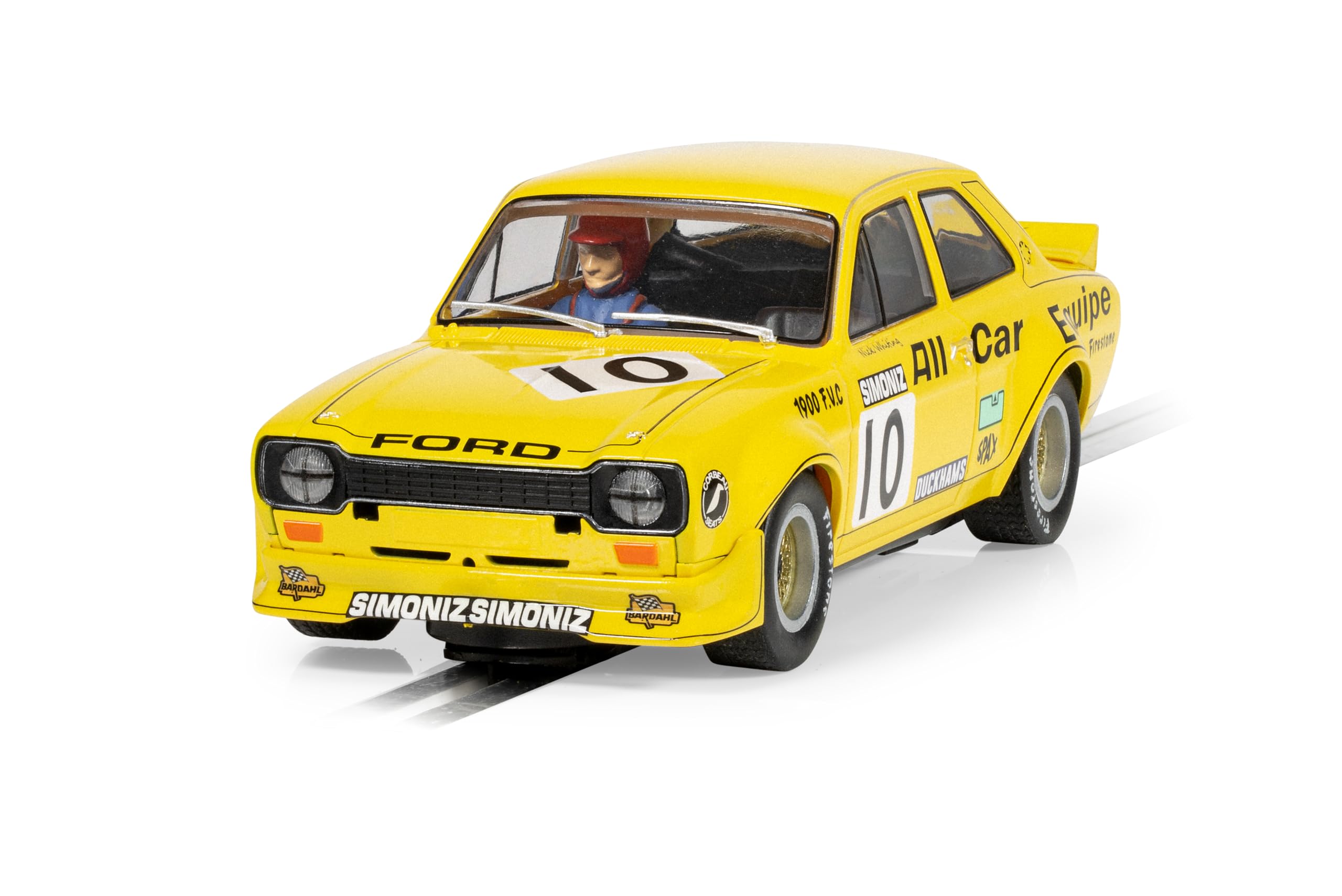 Scalextric C4590 Ford Escort MK1 - All Car Equipe – Nick Whiting - 1:32 Slot Car