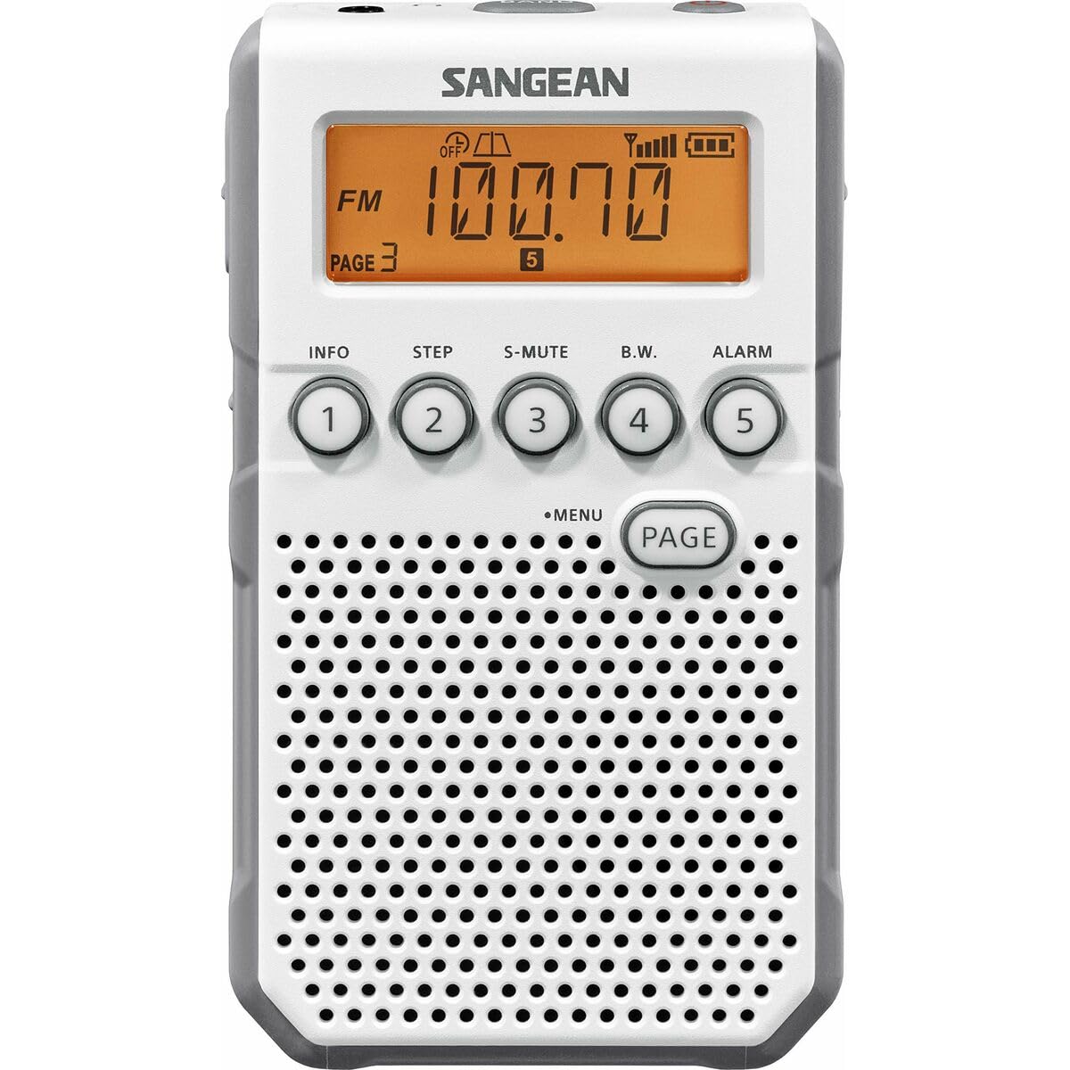 Sangean DT-800, Blanco