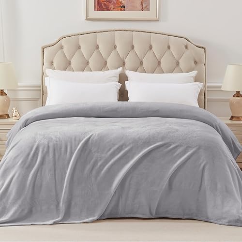 Miniatura 5 de Exclusivo Mezcla Manta de vellón para sofá, cama, súper suave y cálida, para uso en todas las estaciones, acogedora, afelpada, ligera, 60 x 80