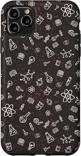 Funda para iPhone 11 Pro Max Chemistry Lab Science Pattern Nerd Chemist Science Case