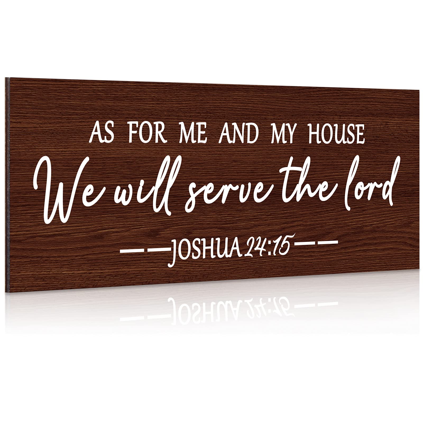 Buy Jetec Rustic Wall Sign As for Me and My House We Will Serve The