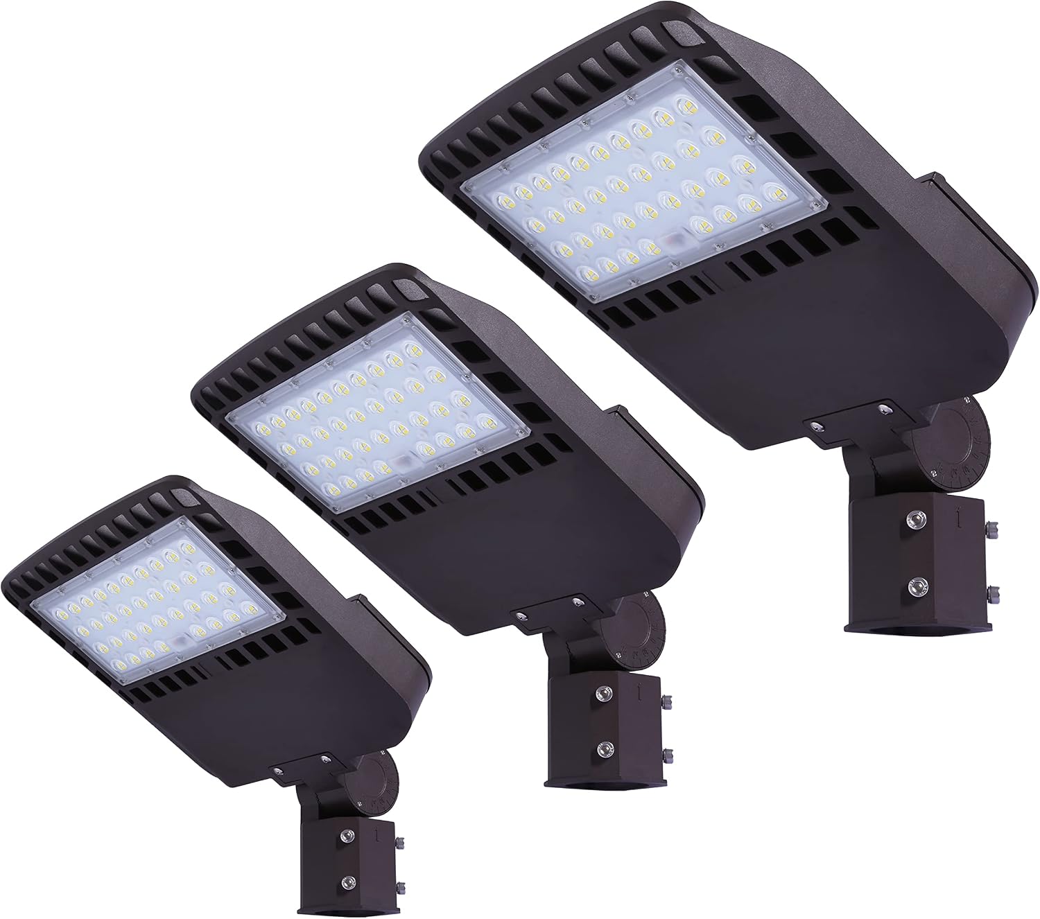 Best Deal Product LED Parking Lot Lights Commercial Street Lighting IP65 Adjustable Slip Fitter Mount 19500LM 5000K 150W LED Shoebox Light Waterproof Dusk to Dawn Photocell (3 Pack) Flash Deals - 70% OFF LED Parking Lot Lights Commercial Street Lighting IP65 Adjustable Slip Fitter Mount 19500LM 5000K 150W LED Shoebox Light Waterproof Dusk to Dawn Photocell (3 Pack)
