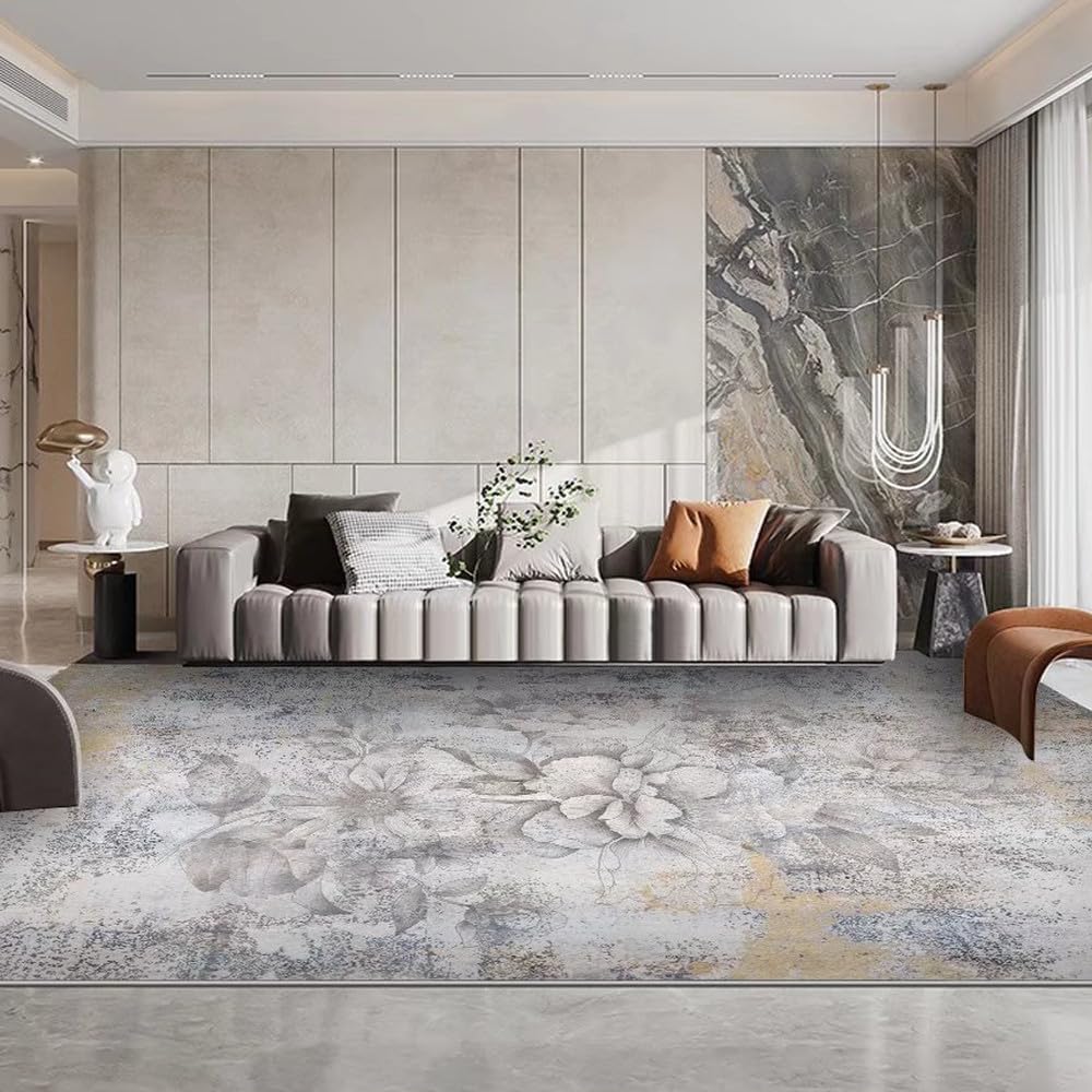 Tapis de salon haut de gamme au design abstrait moderne