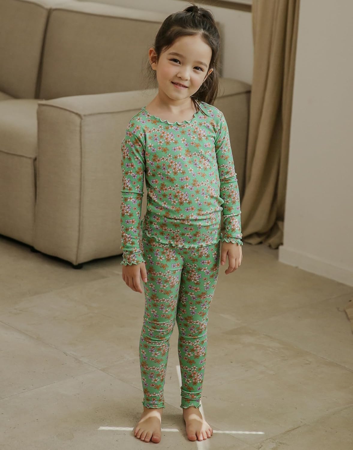 VAENAIT BABY Toddler Kids Pajamas Viscose from Bamboo Sleepwear Floral Animal Sports Print PJs for Boys Girls, 6M–12Y - Image 3