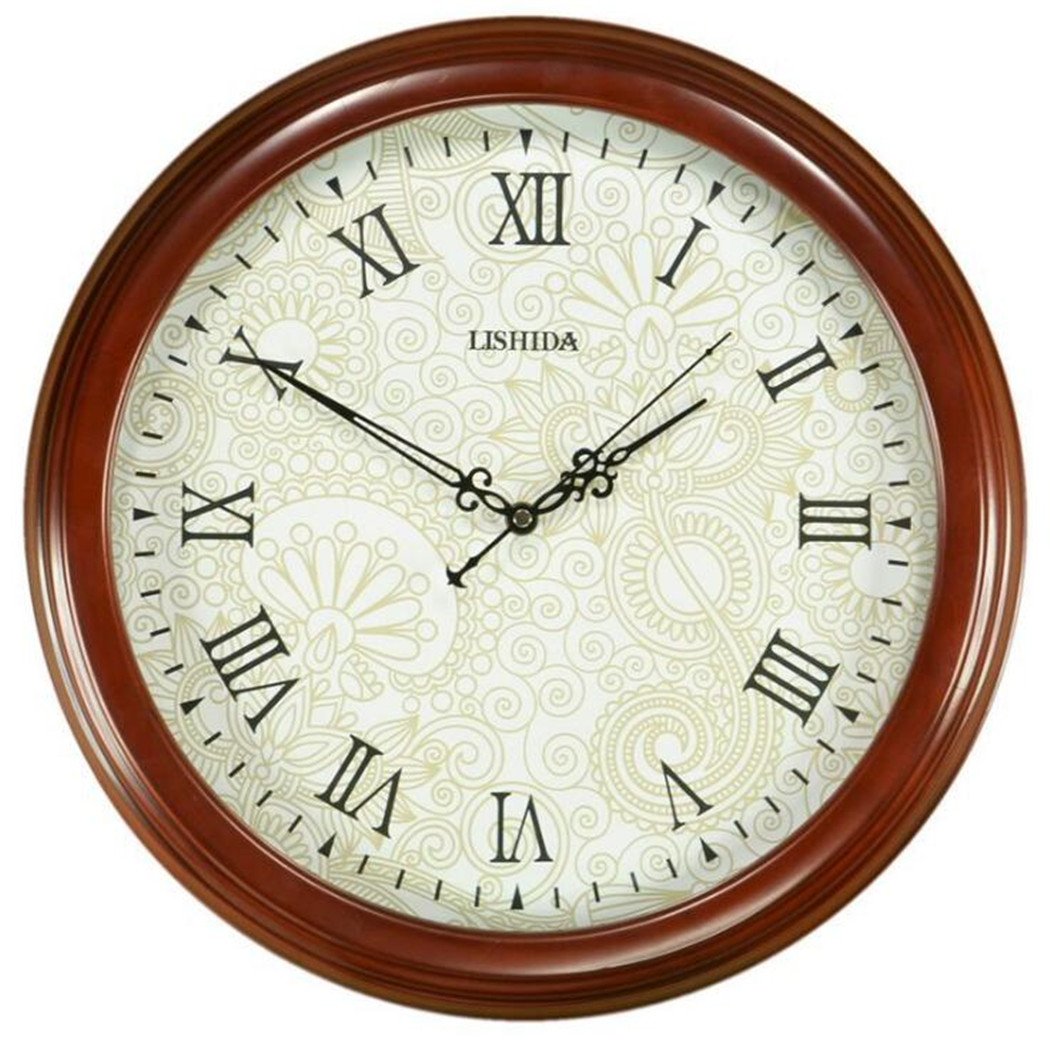 Horloge vintage en bois pour salon américain et chambre à coucher apaisante