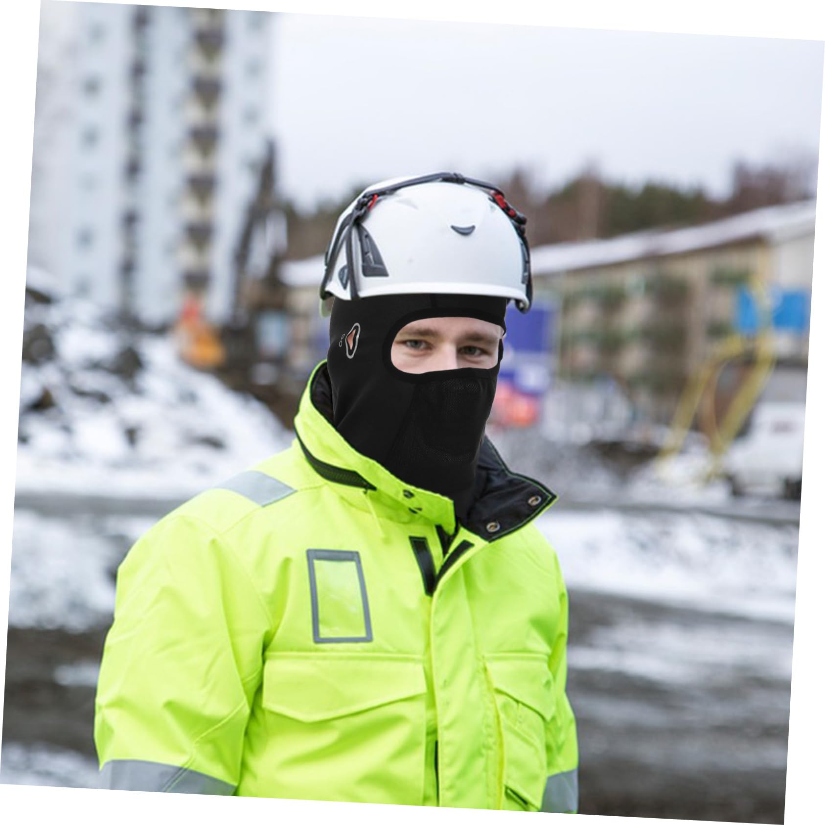 Beavorty 1Pc Windproof Face Mask for Riding Warm and Breathable Face Cover Comfortable Protection for Neck and Ears Lightweight and Convenient Storage Black