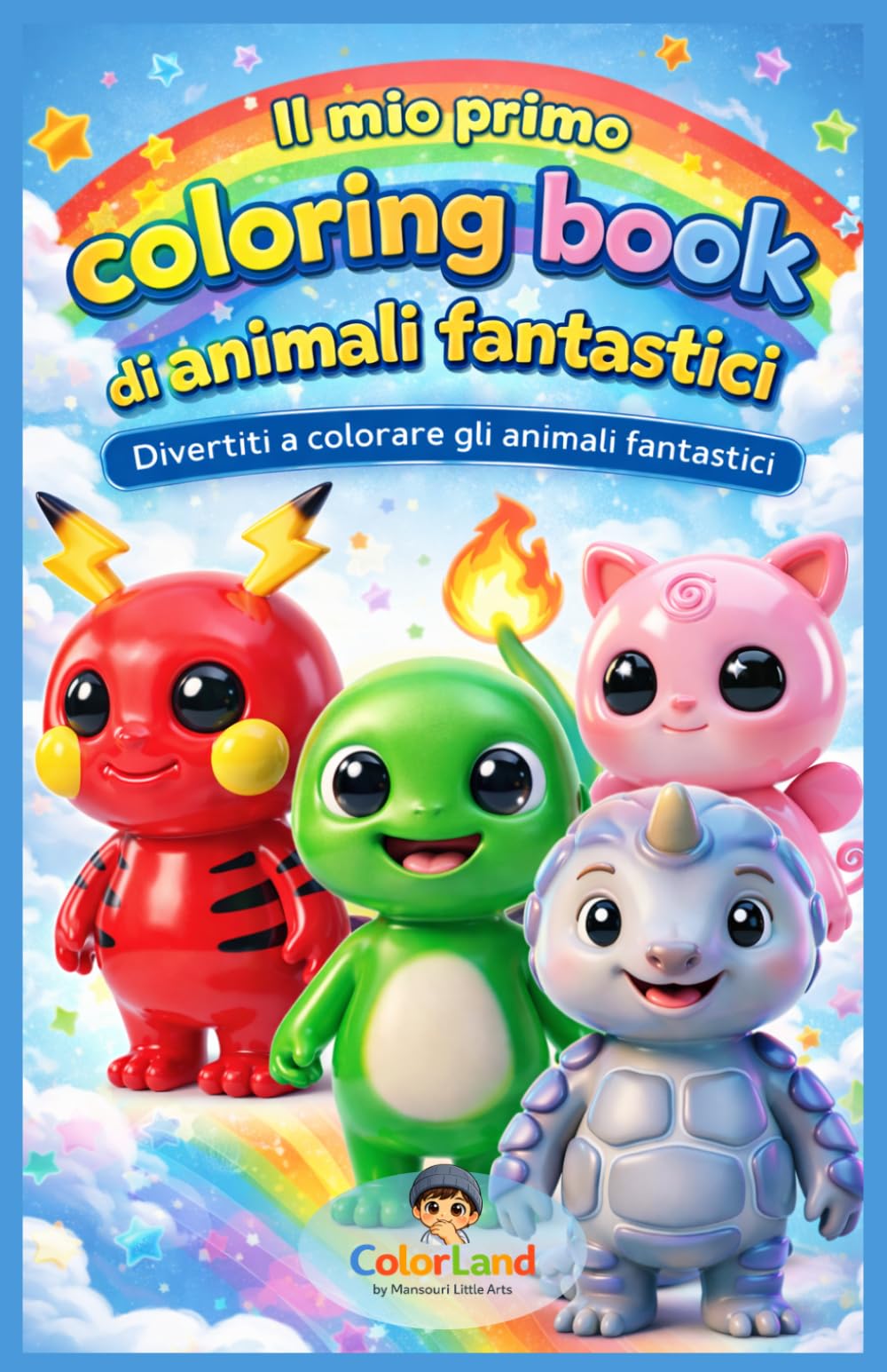 Il mio primo coloring book-di animali fantastici: Divertiti a colorare gli animali fantastici