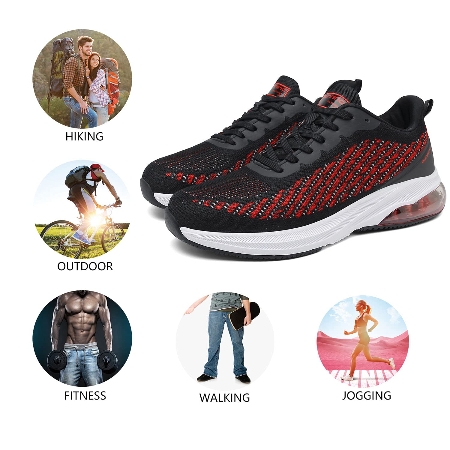frysen Scarpe Uomo Donna Sneakers Scarpe Uomo Estive Scarpe Running Uomo per Tennis Trekking MTB Corsa Fitness 36-47EU