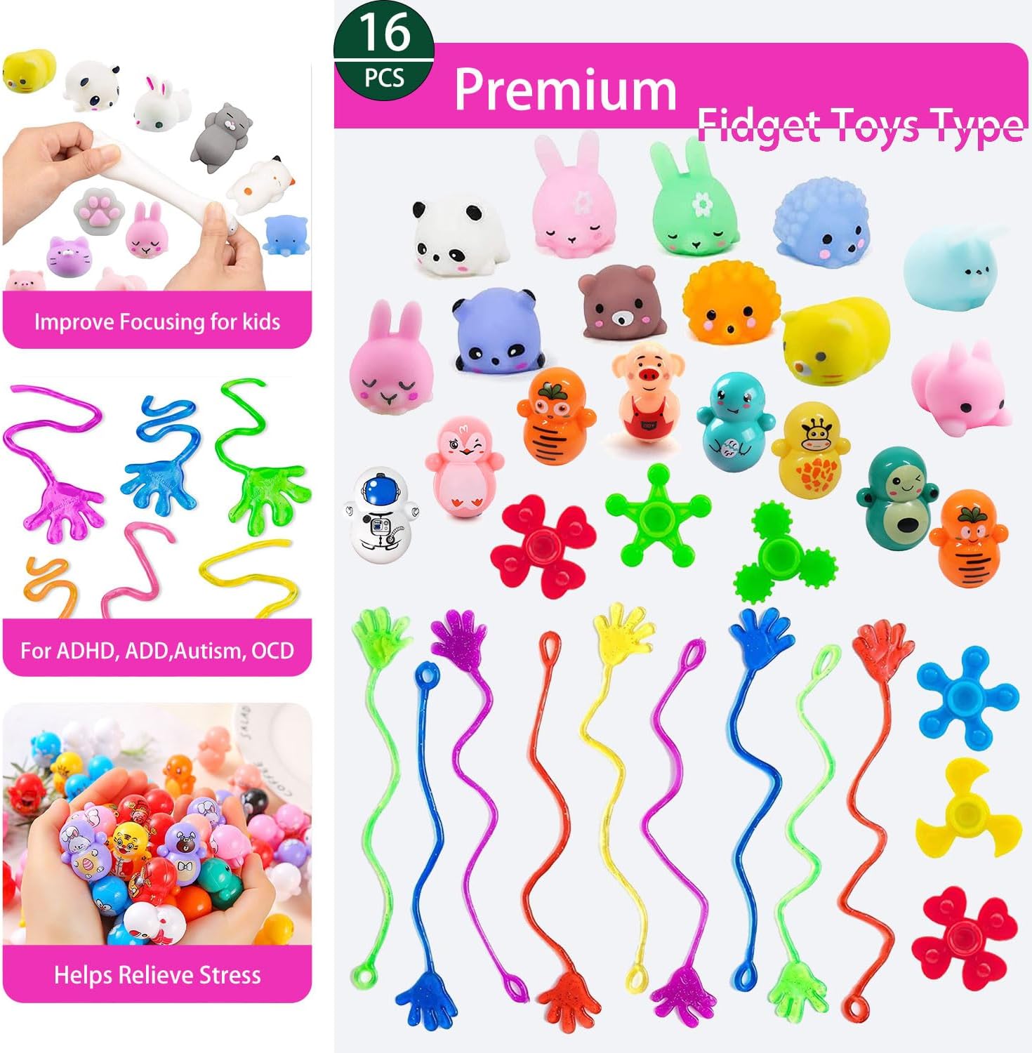 136 Pcs Pop Kids Party Favors Toys Bulk,5-in-1 Classroom Prize Box for 4-10 Ages Boys Girls,Carnival Treasure Box Stuffers Fidget Pop Its,Arts & Educational Toys Goody Bag Fillers,Pinata Stuffers image 2 of 7 B0DYDP6V37