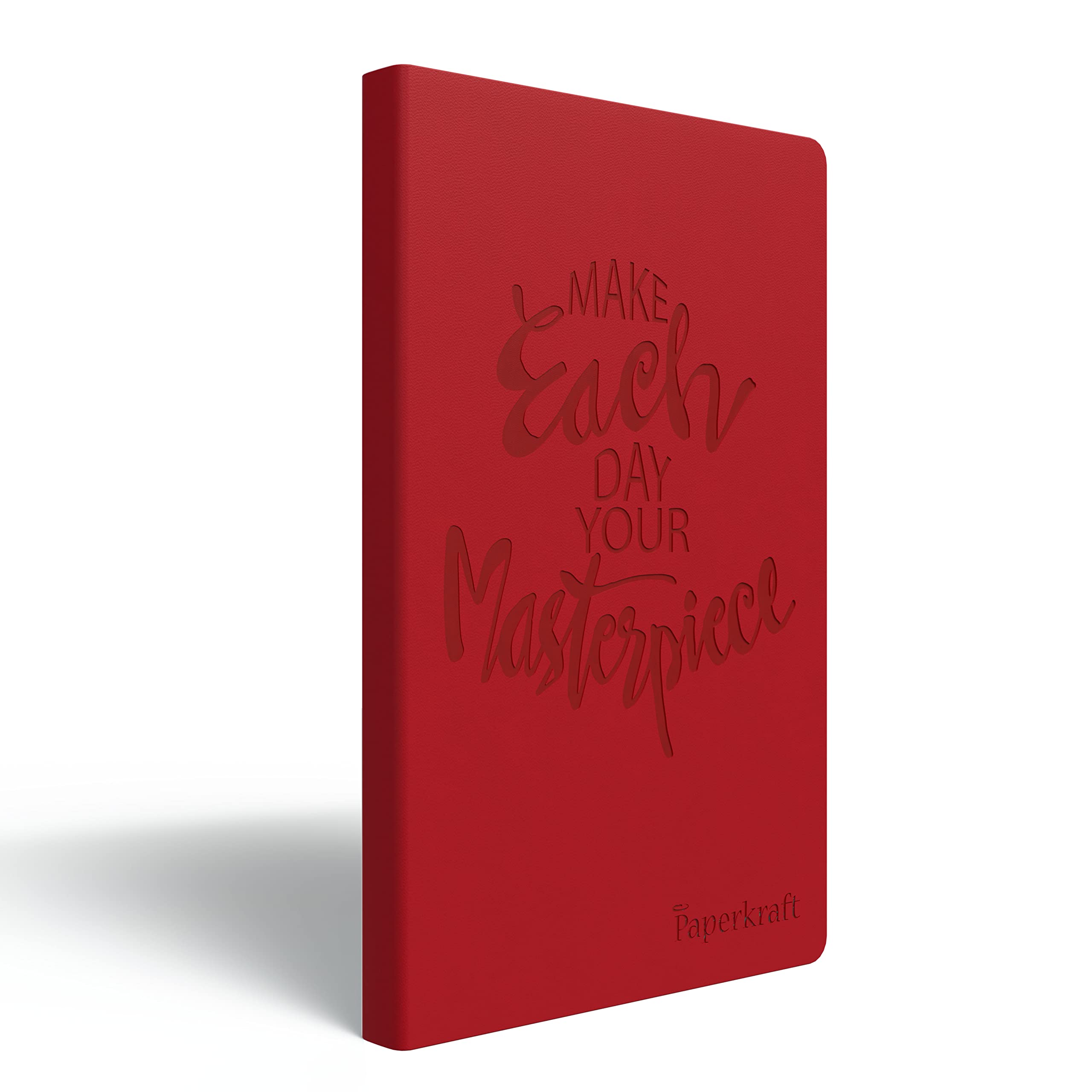 Paperkraft Designer-Serie mit PU-Leder, Rot, 192 Seiten, 1 Stück