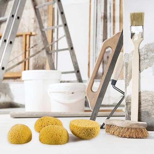 Miniatura 5 de MAQIHAN Esponja de textura de eliminación de 4 piezas, esponja de parche de textura de reparación de paneles de yeso, esponja de parche de textura