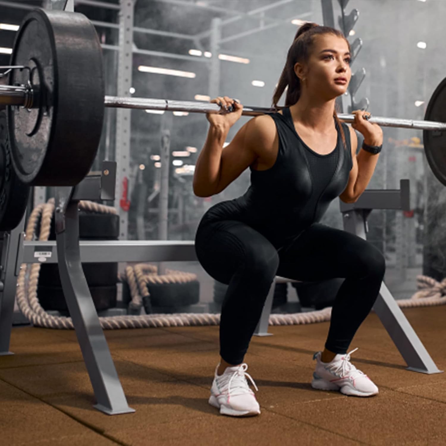 2inch Rack Barbell Safety Catches Squat Rack Safety Arm Spotter Attachment Fit for 2x2 Power Rack Cage with 1" or 5/8" Hole