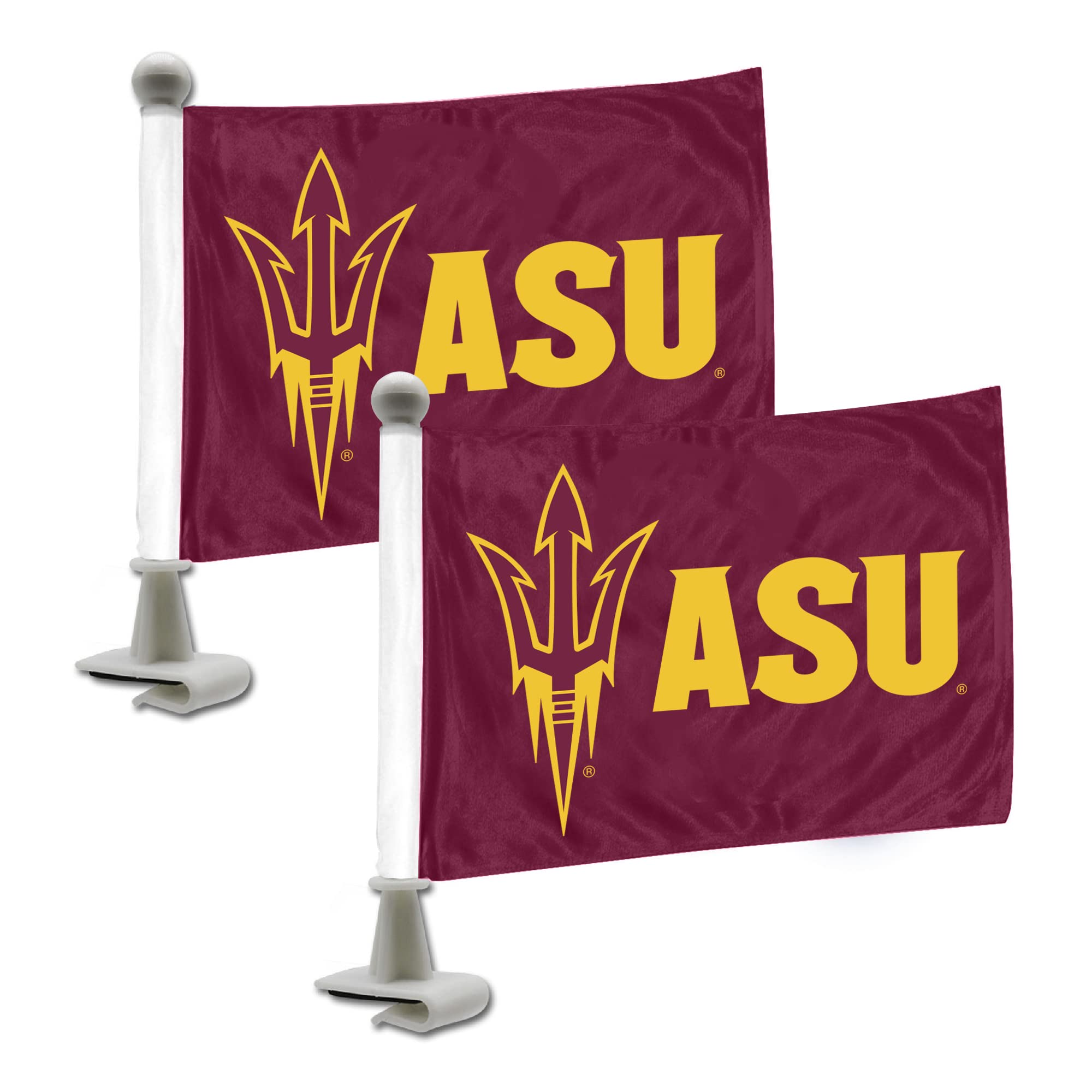 Promark FANMATS 63322 Arizona State Sun Devils Ambassador Car Flags - 2 Pack Mini Auto Flags, 4in X 6in