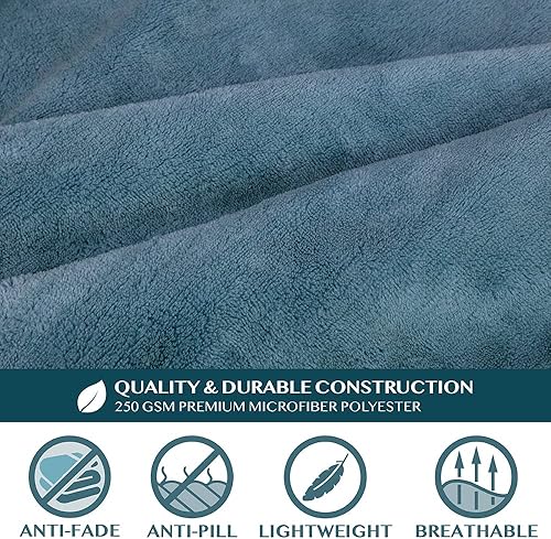 Miniatura 56 de PAVILIA Manta con mangas para adultos, mujeres y hombres, manta suave y cálida de forro polar, manta de regalo Negro -,Marrón,Burrito Beige,Carbón