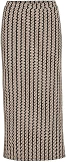 Vila Damen Vihella Jaquard Midi Skirt #7 / S Rock