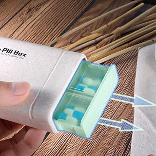 Pastillero Mini Medicina Tableta Semana Pastillero Estuche Organizador De Contenedores Cuidado De La Salud Medicamento Divisor De Viaje Herramienta Portátil Para El Cuidado De La Salud(Color:verde)