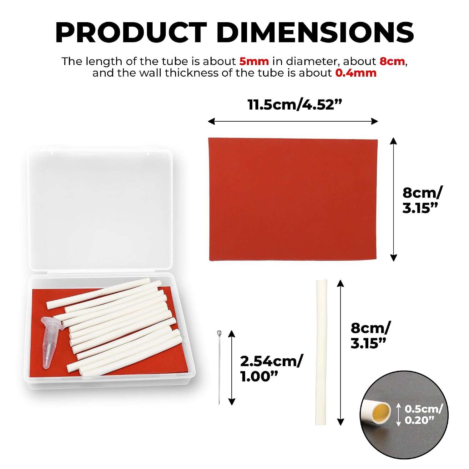 Surgical Training Pad Complete Suture Practice Kit, Surgery Knot Tying Kits for Medical Students, Microscopy Vascular Anastomosis Model, Perfect Demonstration Tool, Does Not Easily Break