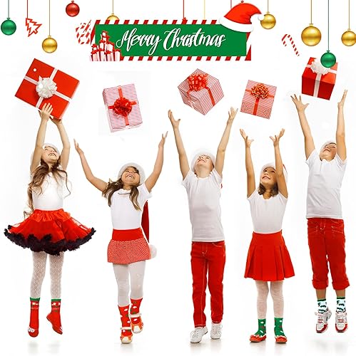 Miniatura 7 de SATINIOR 10 pares de calcetines de Navidad mullidos y esponjosos, calcetines cálidos de Navidad, calcetines coloridos de felpa de Navidad