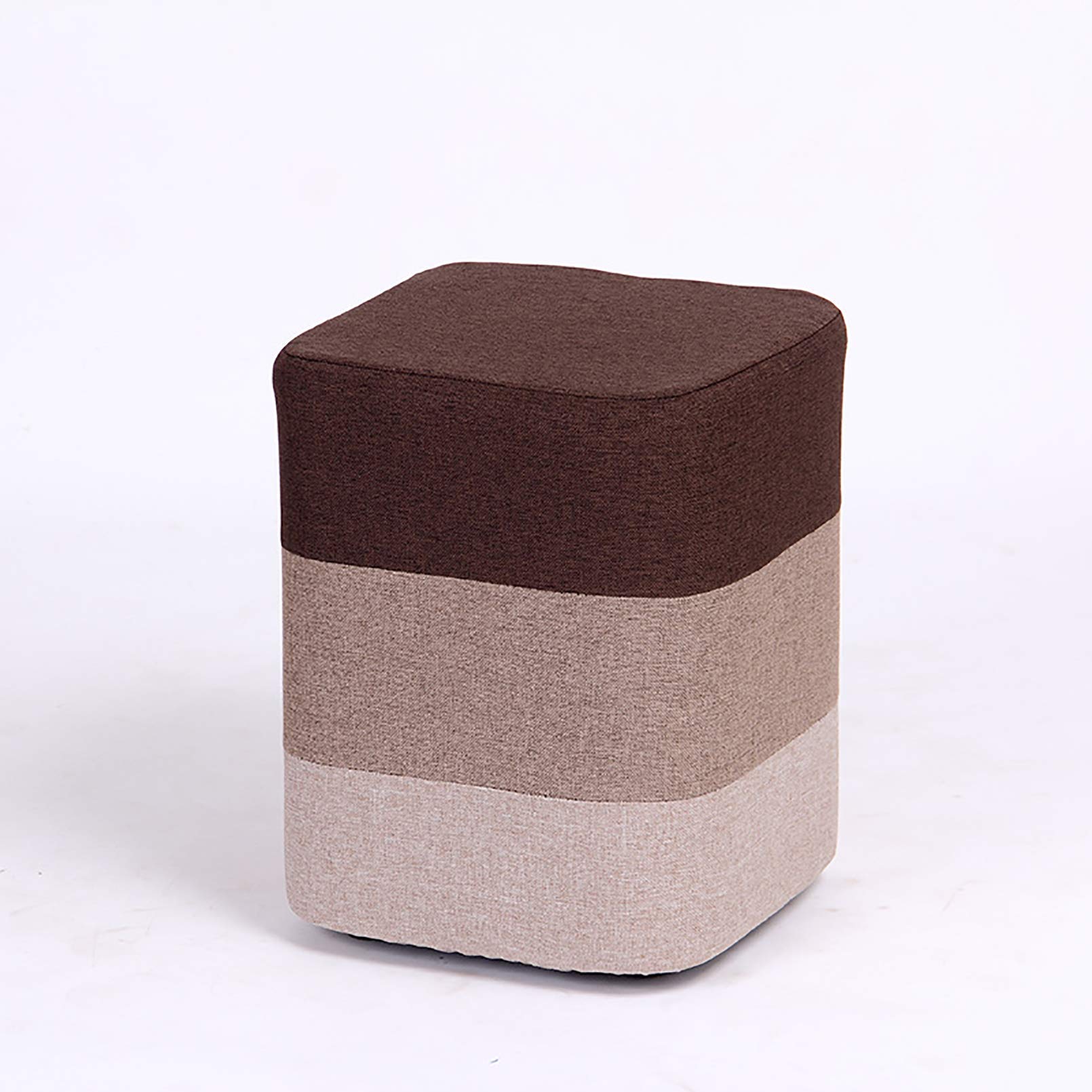 Repose-Pieds Ottoman tabouret de dressing et pouf salon en lin