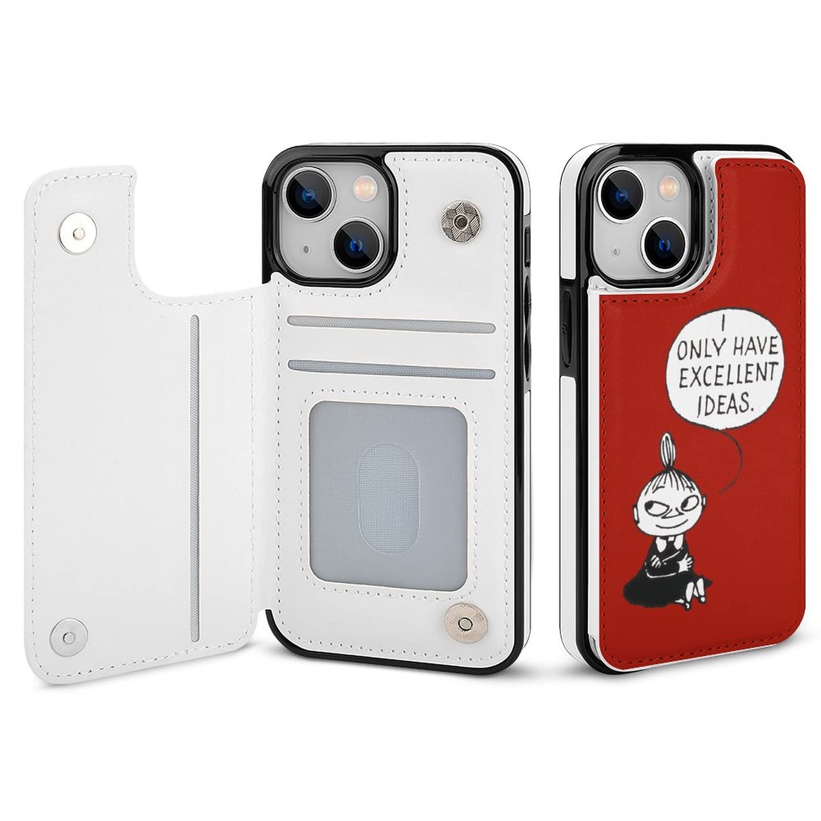 iPhone13mini 縦型手帳型　ホワイト×２個　カードポケット付き iPhone 13 mini 手帳型スマホケース | オリジナルスマホケース作成の