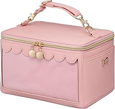 OZaKKa Pressing Carry Makeup Box, Color Model, Pain Bag, Pain Bag, Makeup, Cosmetics, Pouch, Vanity, Carry-on, Cosplay, Toy Storage, Pressing Color, Pink