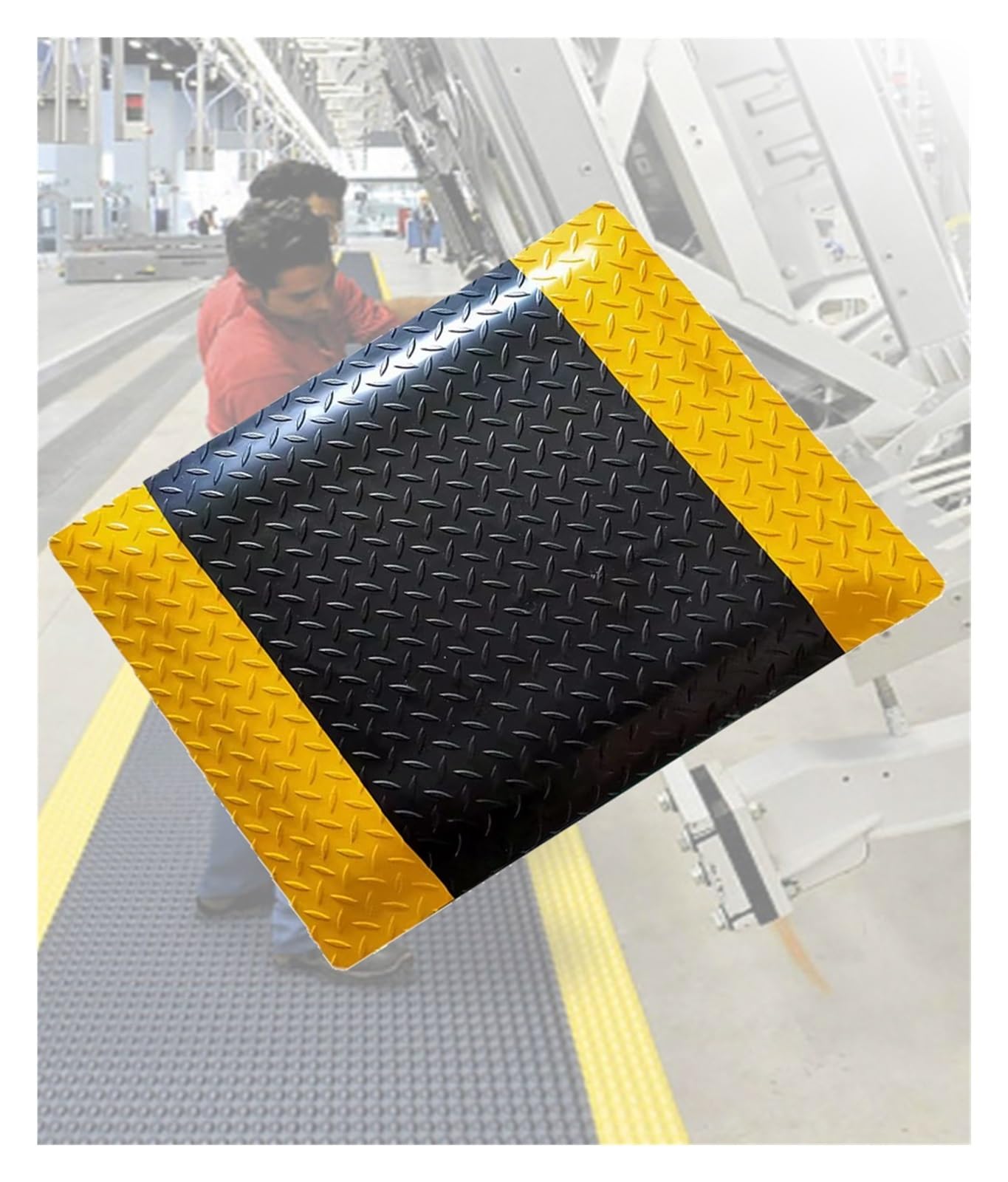 CAFIEDR Anti-Static Mat Non-Slip,Industrial Anti-Fatigue Mat,20Mm Thicked Industrial Sponge Standing Mat For Warehouse Factory Work.60x70cm
