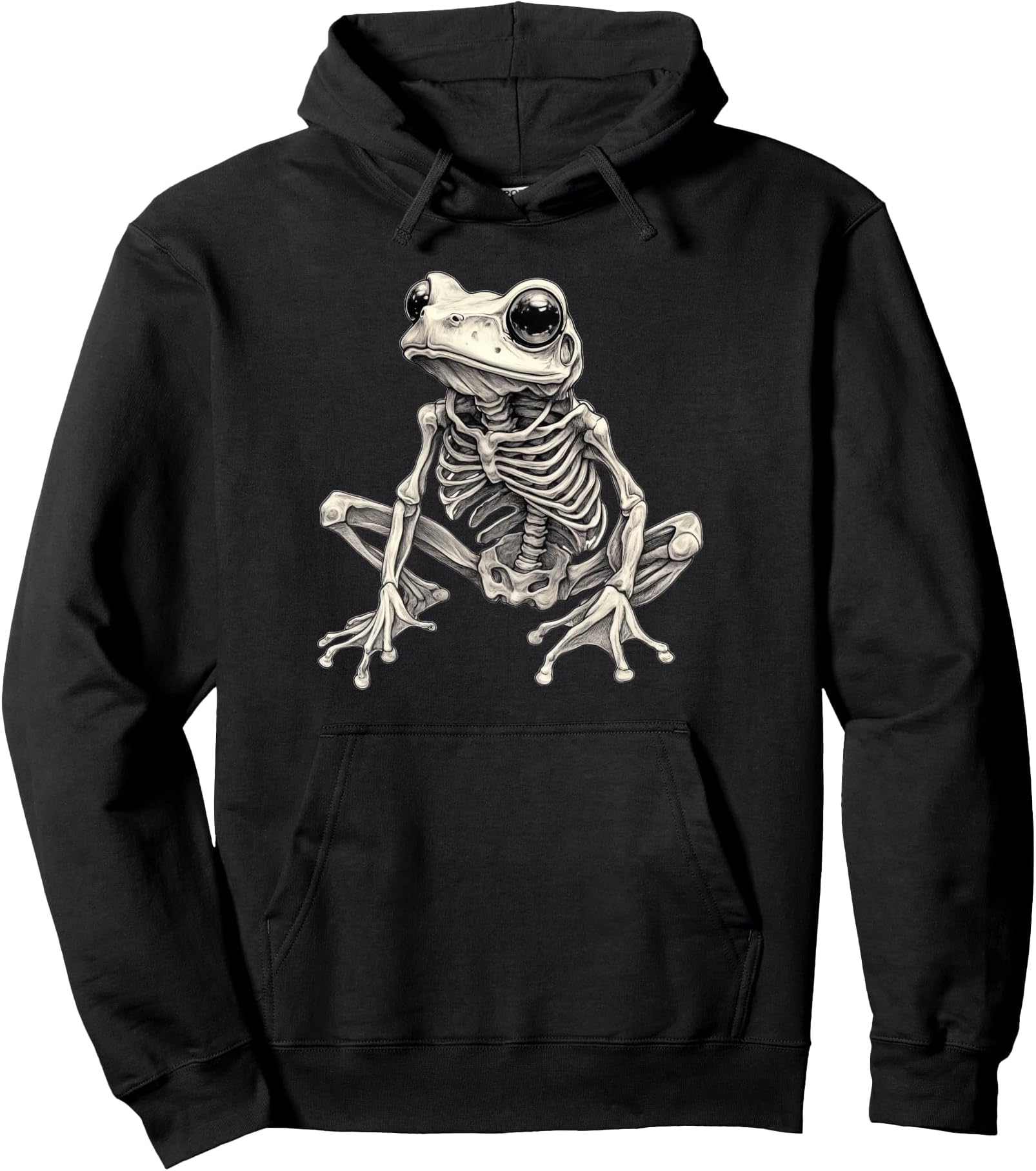 Frog Skeleton Halloween Pullover Hoodie