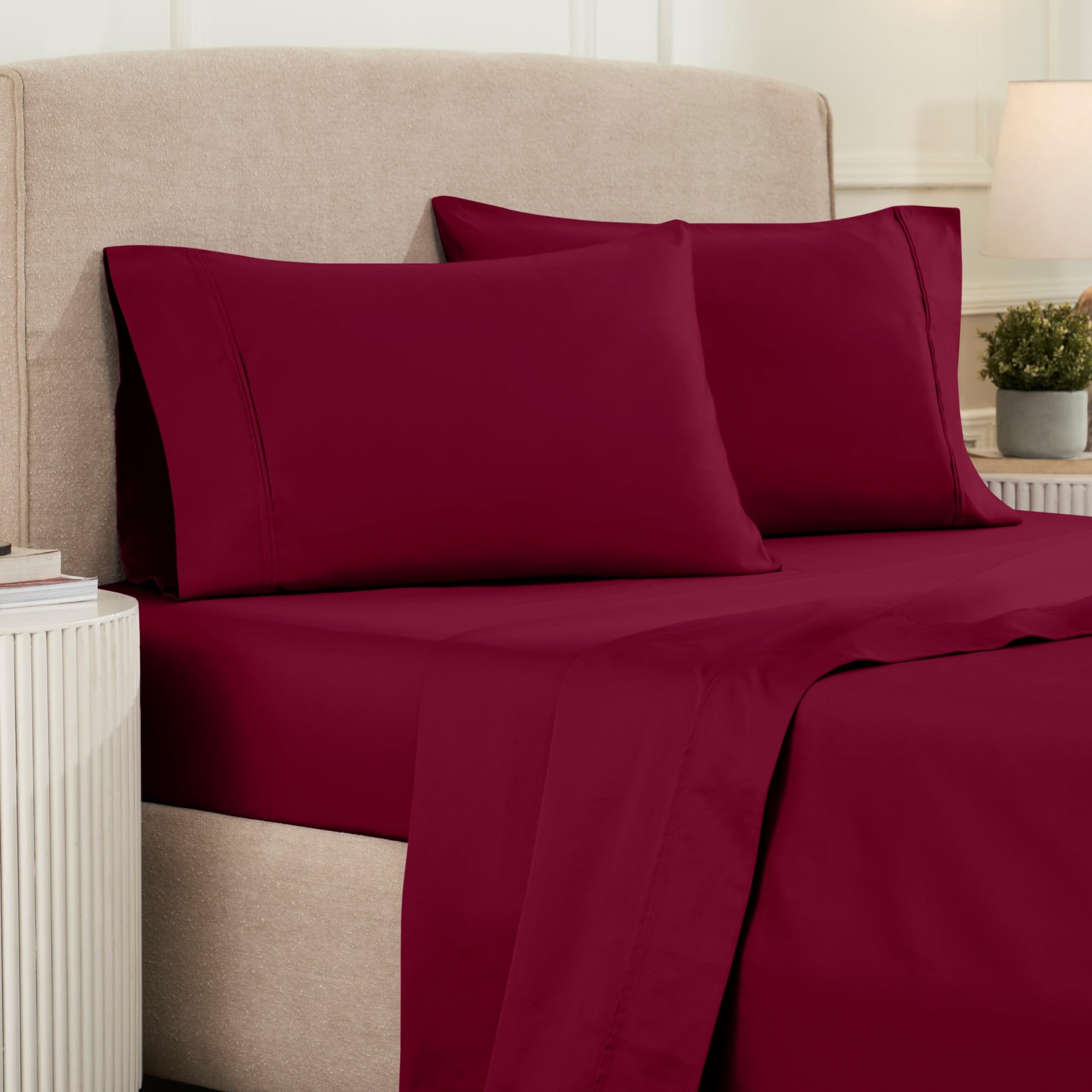 Parure de lit en coton égyptien 1200 fils literie de luxe pour chambre élégante