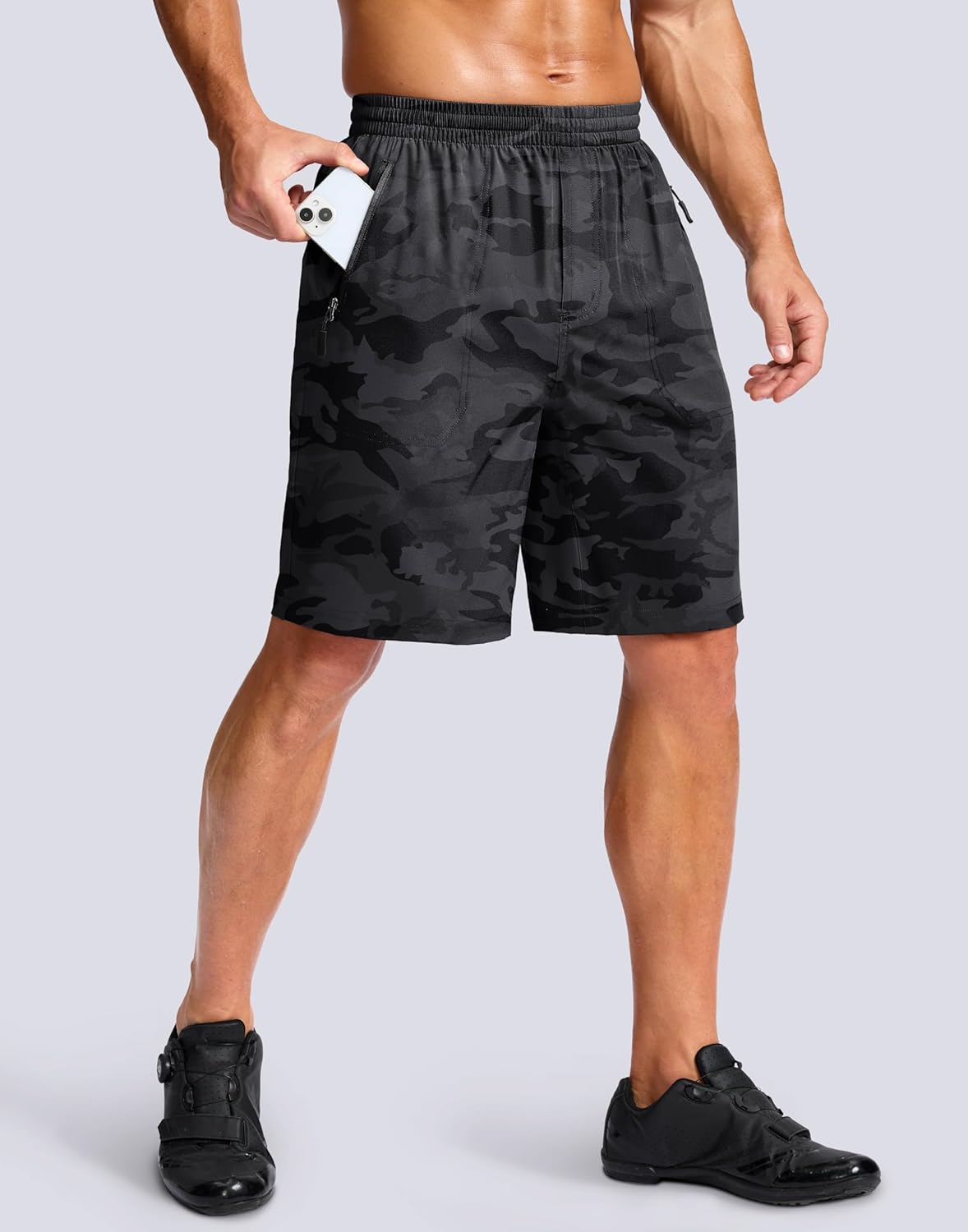 Bikewa Men's Mountain Bike Shorts 4D Padded Baggy Bicycle Biking Riding Lightweight Cycling Shorts with Zipper Pockets - Image 2