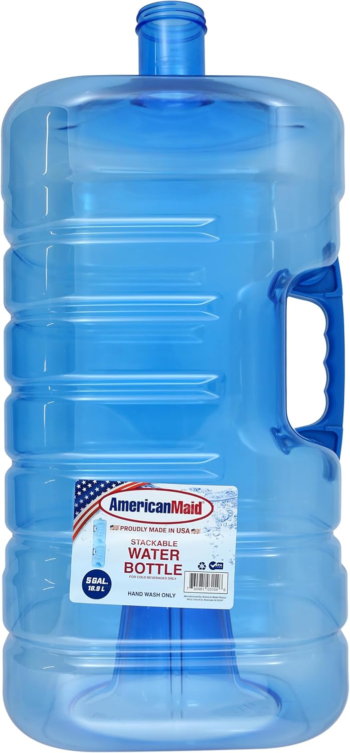 American Maid,Stackable Water Bottle With Hand 5 Gal