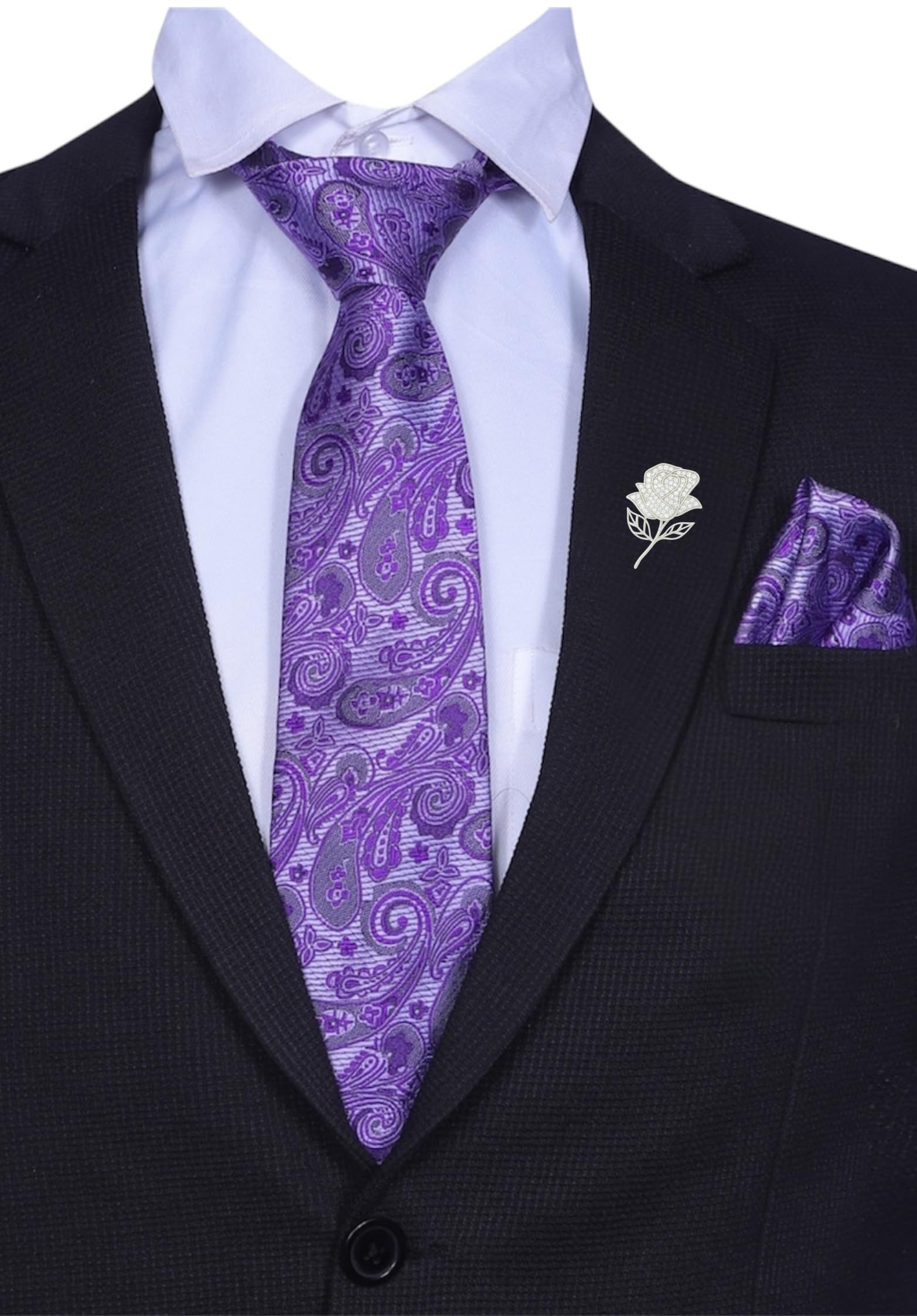 random stripe Necktie set For Men 9 Elegant Color Variants – Choose from a wide range of shades to perfectly match your suit,-picture-40