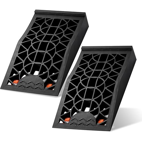 BYERN AUTO Low Profile Car Ramps, Low Profile Ramps for Oil Change Safe Lift and Easy Vehicle Maintenance, Lightweight Heavy Duty Car Ramps for Low Chassis Cars Jack Support 2 Pack