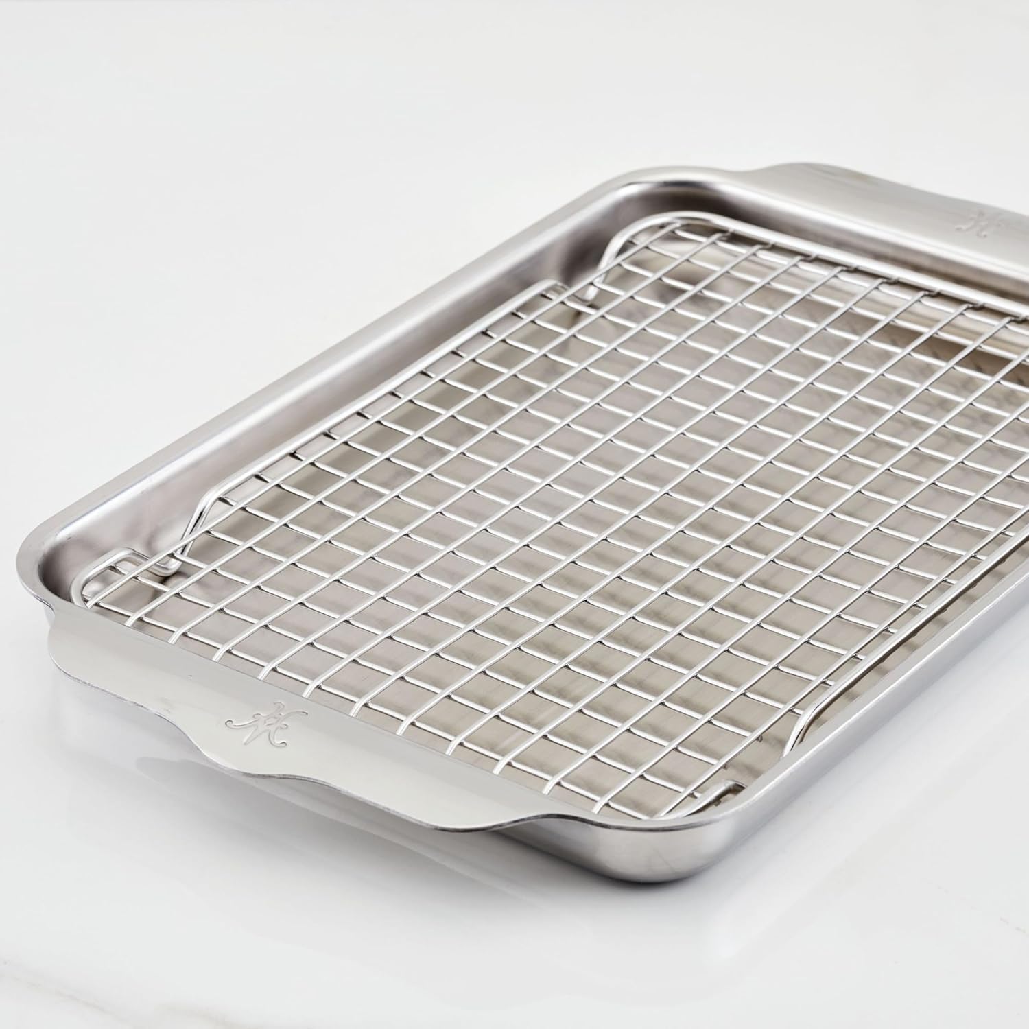 Hestan Provisions OvenBond – Dreilagige Viertelblechpfanne mit Edelstahlgestell, 22,9 x 31,8 cm