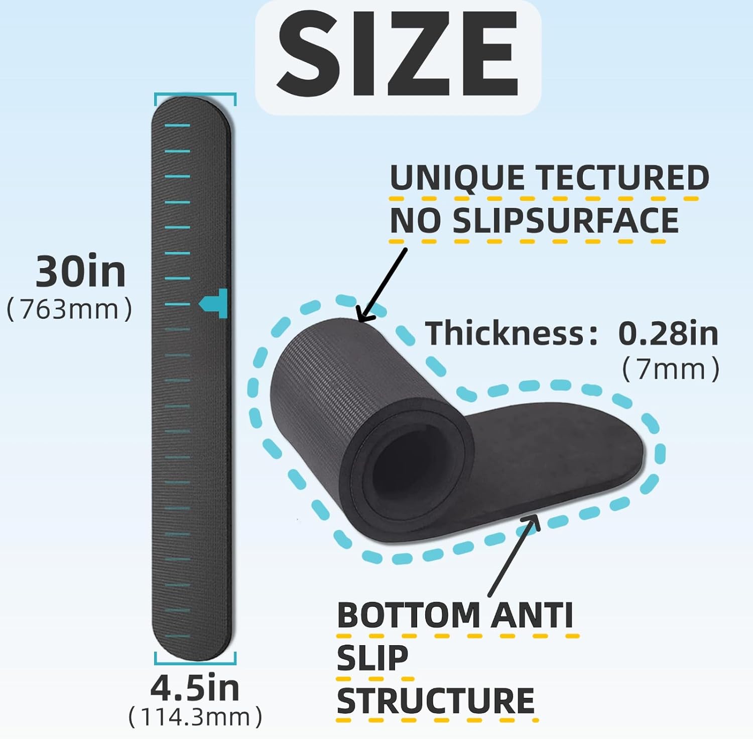 4 PCS 30Inch Non-Slip Furniture Rail Pads a recliner floor protector suitable of hardwood floors and other types of floors,Recliner Non Slip Grippers for Recliners,Sofa etc keep furniture from sliding