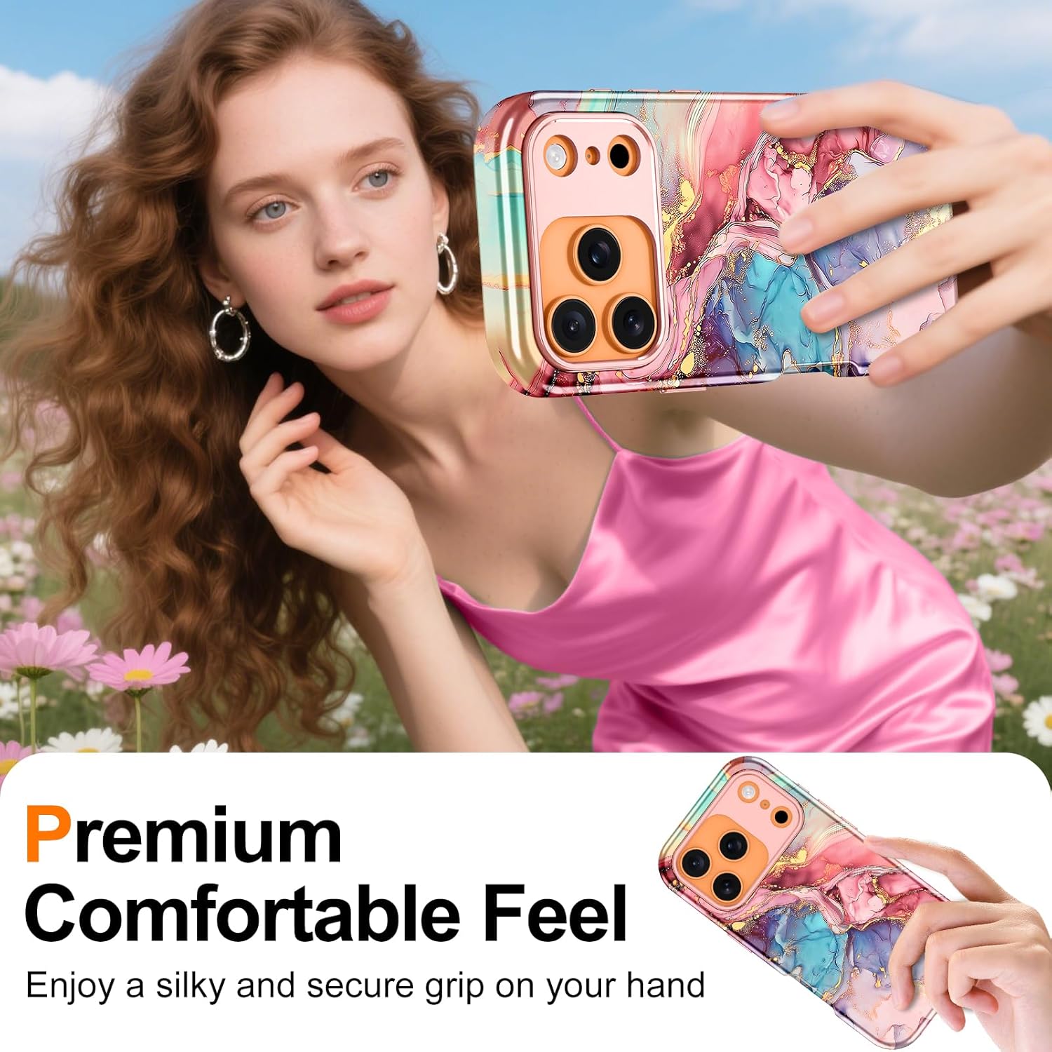 Btscase for iPhone 17 Pro Case [Compatible with Magsafe] [Military-Grade Drop Protection] Slim Anti-Scratch Smooth Touch TPU Bumper Shockproof Magnetic Phone Case for Women Girls Men, Rose Gold - Image 7