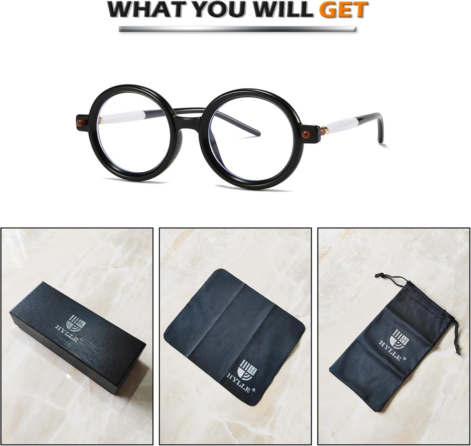 HYLLE Retro Flip-Up Round Goggles Seampunk Sunglasses for Men Women 90s Style - Image 6