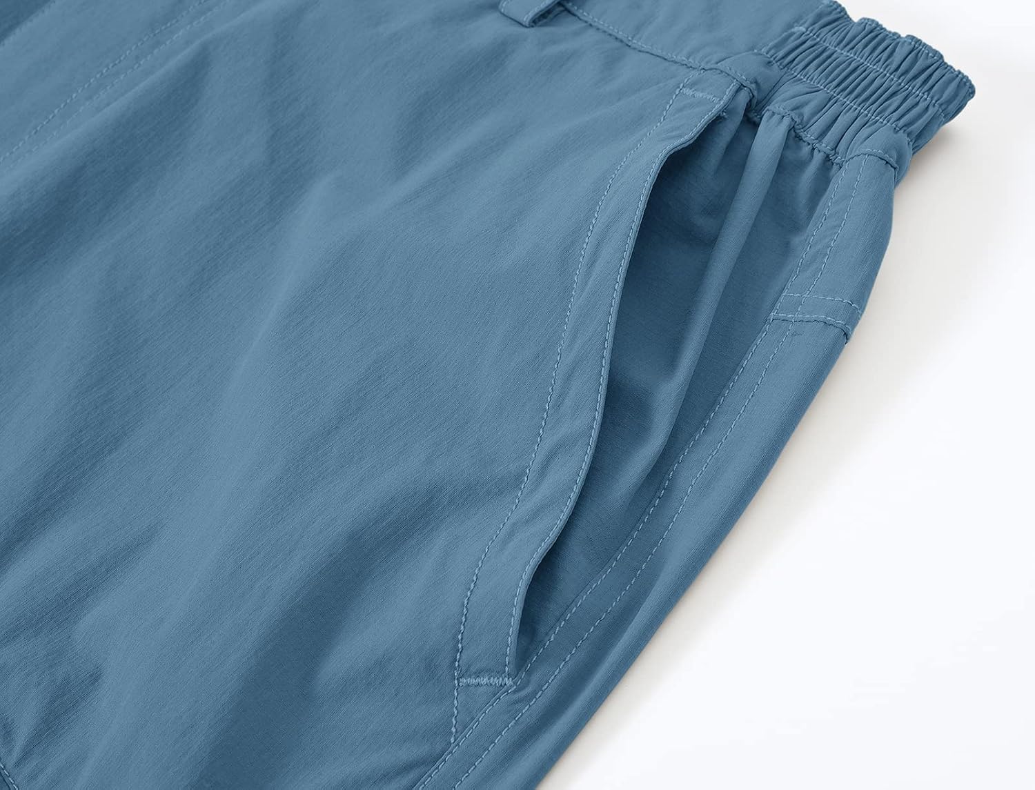BASUDAM Men's Cargo Hiking Shorts Stretch Quick Dry Lightweight Work Shorts 6 Pockets for Camping Travel