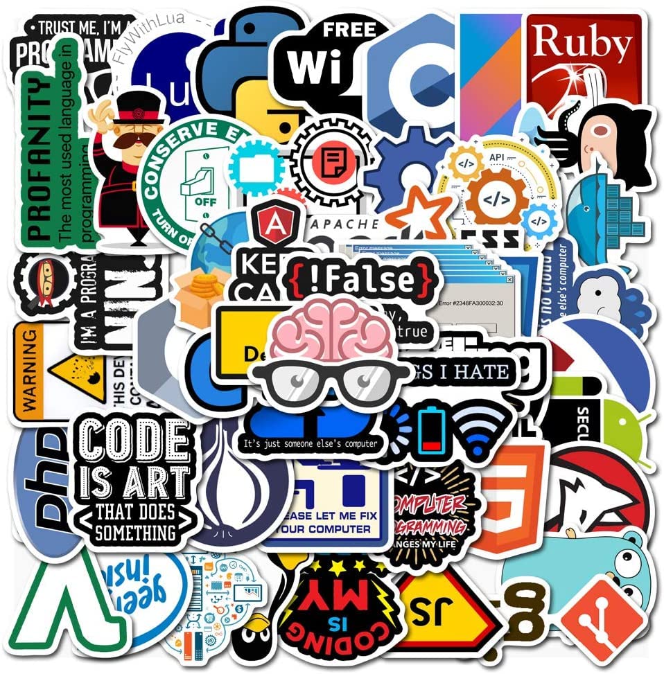 Image of Titu Ki Baatein Stickers for Developers, Coders, Programmers, Hackers, Geeks, and Engineers,Developper Stickers for Laptop (50 pcs)