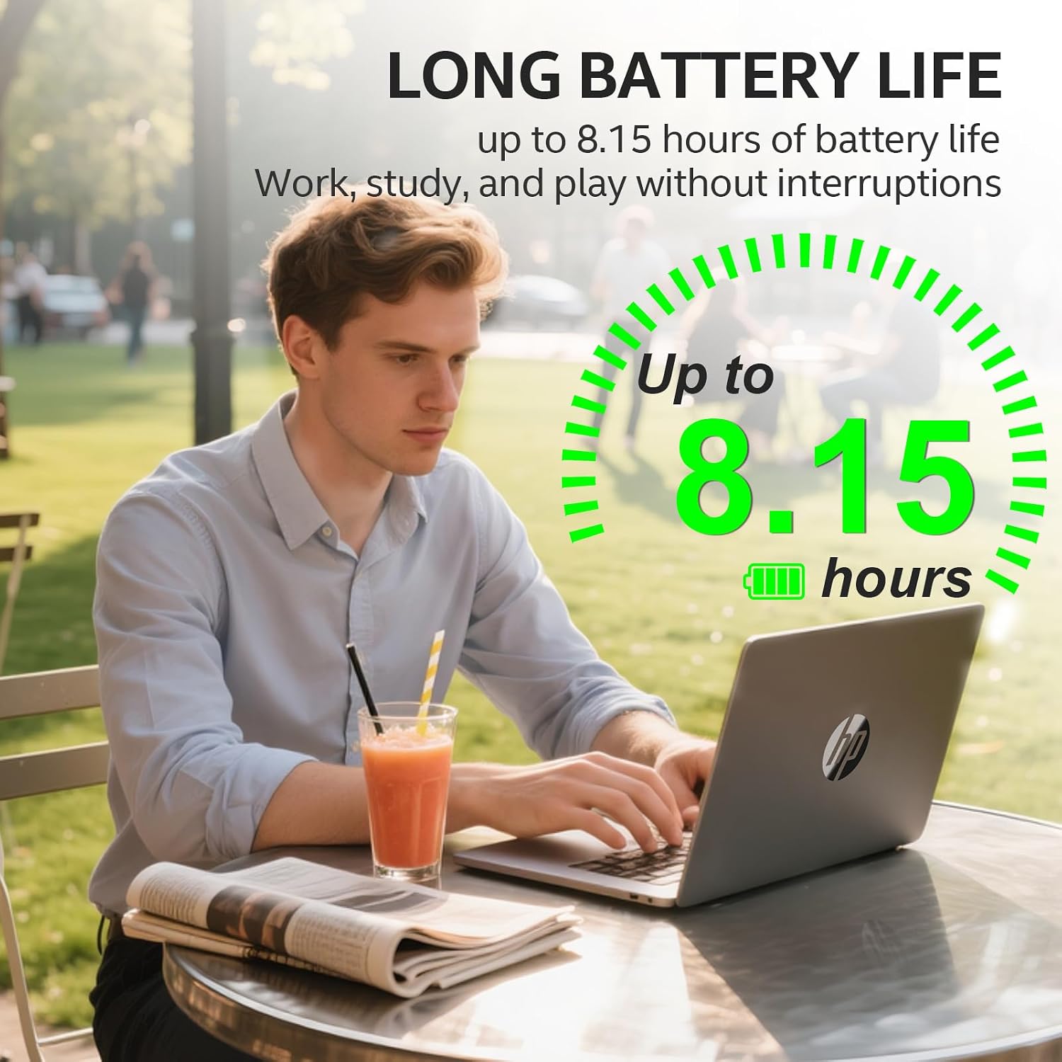 HP 17.3″ HD Laptop for Student & Business, Intel Core i3‑N305 (8-Core), 32GB RAM, 1TB SSD, Wi‑Fi 6, Bluetooth 5.4, Windows 11 Pro, Copilot AI, Long Battery Life with G255 Pro Laptop Accessories Kit image 3