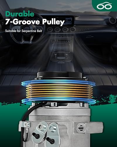 Miniatura 360 de SCITOO CO 10739C - Compresor de CA compatible con Honda Element 2.4L 2003 2004 2005 2006 2007 2008 2009 2010 2011