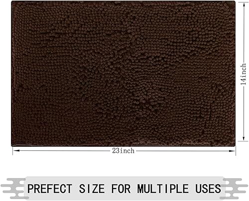 Miniatura 2 de BOANKODU Alfombras de baño de 23 x 14 pulgadas, ultra suaves y absorbentes, de secado rápido, lavables a máquina, alfombra de baño de felpilla