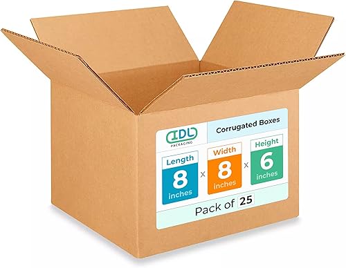 Miniatura 301 de Cajas para envío IDL Packaging - B-1266-5 de cartón corrugado, tamaño pequeño, de 12 pulgadas de largo x 6 pulgadas de ancho x 6 pulgadas de alto