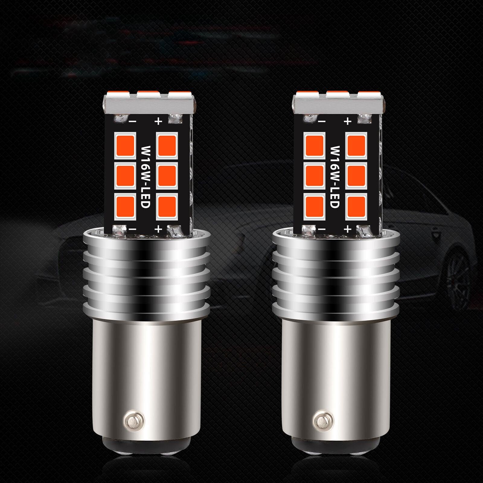 Soonbuy1157 LED Bulb Flashing Brake Lights,12V 16W 6000K Plug and Play Strobe Blinking LED Stop Tail Lights Brilliant Red For Cars, Trucks, Motorcycles, Trailers