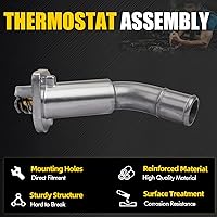 Vista 5 de Conjunto de carcasa de termostato compatible con Trailblazer Envoy 9-7 Rainier Ascender Bravada 2002-2009 4.2L