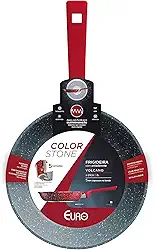 Euro Home - Frigideira 24 cm 2 l de Alumínio com Antiaderente Color Stone Volcano - ALU8303-VO