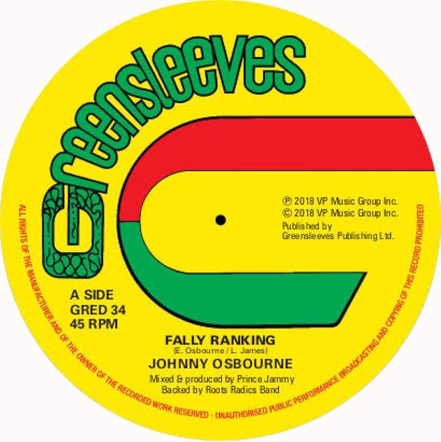 英12” Johnny Osborne Fally Ranking / Trench Town School GRED34 GREENSLEEVES RECORDS /00250 Johnny Osbourne – Folly Ranking / Trench Town School – Vinyl
